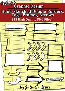 Borders, Frames, Tags, Arrows {Doodles, Sketchy, Hand-Draw