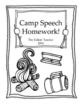 Camp Speech Homework Packet!