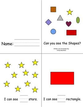 Emergent Reader {Can you see the Shapes?}