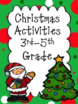 Christmas Activities 3rd-5th Grade