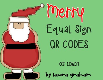Christmas QR Code Equal Signs FREEBIE!!!