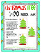 Christmas Tree 1 to 20 Playdoh Mats - Math Center for PreK