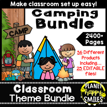 Classroom Theme Bundle ~ Camping Theme