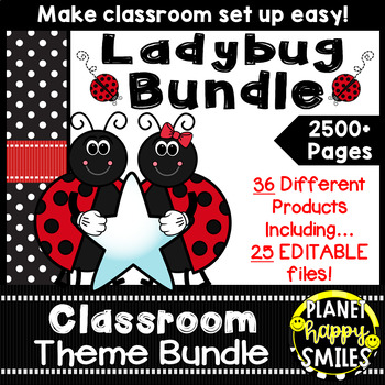 Classroom Theme Bundle ~ Ladybug Theme
