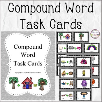 Compound Word Task Cards