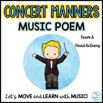 FREEBIE: Concert Manners Poem for Music-Drama-Events-Progr