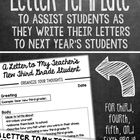 End of the Year Letter Writing Template