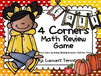 Fall 4 Corners Math Review Game