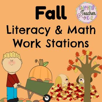 Fall Stations Pack - Literacy and Math Stations