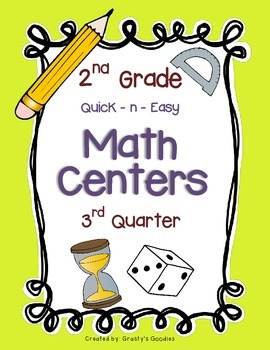 Math Centers for 2nd Grade (3rd Quarter - Common Core)