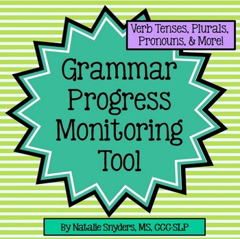 Grammar Progress Monitoring Tool for Speech Language Therapy