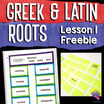 Greek &amp; Latin Prefix Suffix Root Interactive Notebook Stud