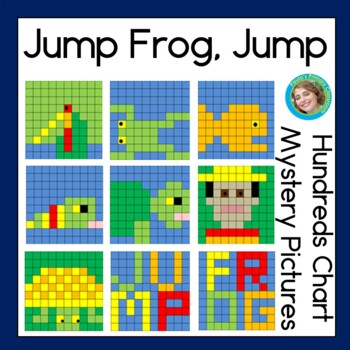 Hundreds chart puzzles inspired by Jump, Frog, Jump