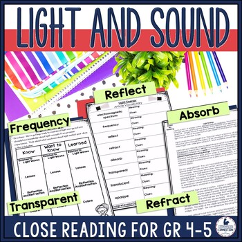Light and Sound Close Reading and Response Bundle
