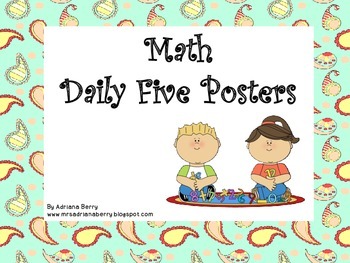 Math Daily Five Posters