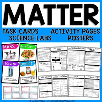 Make this quick and simple anchor chart on matter with your students. Write down different solids, liquids, and gases.