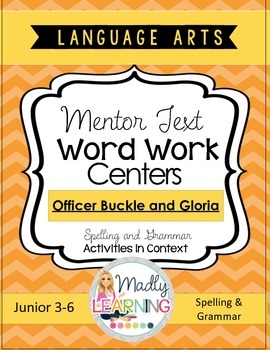 Language Arts - Mentor Text Word Work Centers Shortcut Image Officer Buckle and Gloria