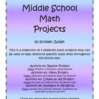 Middle School Math Projects