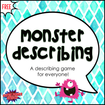 Monster Describing and Guessing Game (FREE)