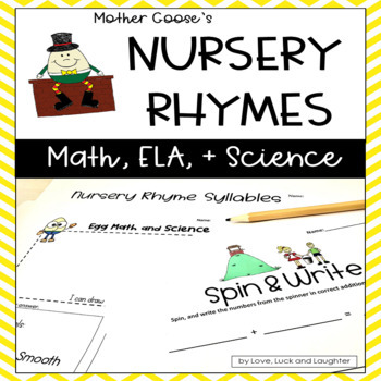 Mother Goose's Nursery Rhymes: Math, Literacy and Science Centers
