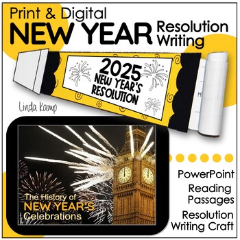 New Year's Resolutions - Minilessons, Leveled Passages & Craft