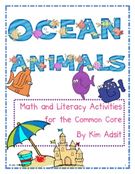 Ocean Animals - Math and Literacy Activities for the Common Core