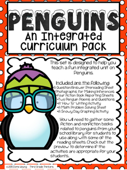 Penguins: A Snow Day Winter Unit for January
