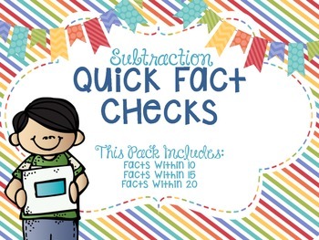Quick Fact Checks - Subtraction Facts