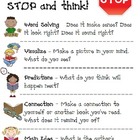 Reading Comprehension Strategies - Good Readers STOP and Think