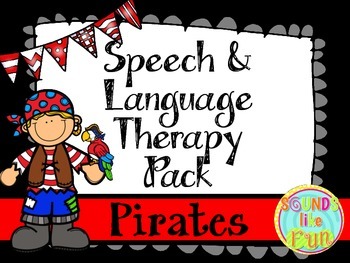 Speech and Language Therapy Pack:  Pirates