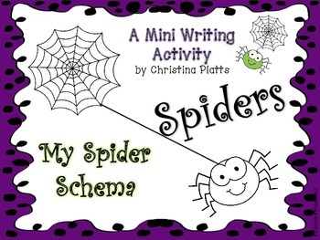 Spider Schema Writing Activity
