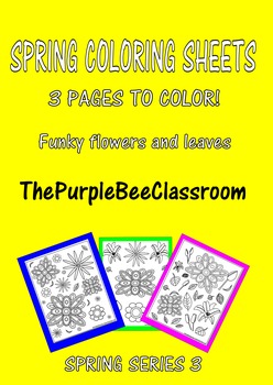 Spring Coloring Pages Series 3!