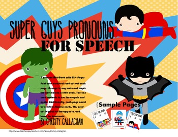 Super Guys Pronouns Mini Book