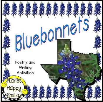 Texas Bluebonnet  Poem  ~ Poetry Page and Writing Activity