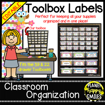 Teacher Toolbox Labels (Editable) ~ Owl Theme