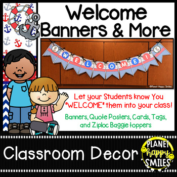 Welcome Banner in a Nautical theme