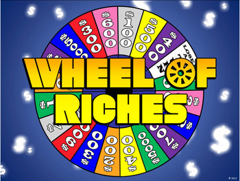 Wheel of Riches PowerPoint Template - Plays Just Like Whee