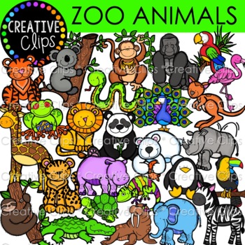 ZOO Animals {Creative Clips Digital Clipart}